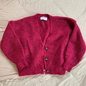 Old Navy kids Burgundy Cardigan Sweater
